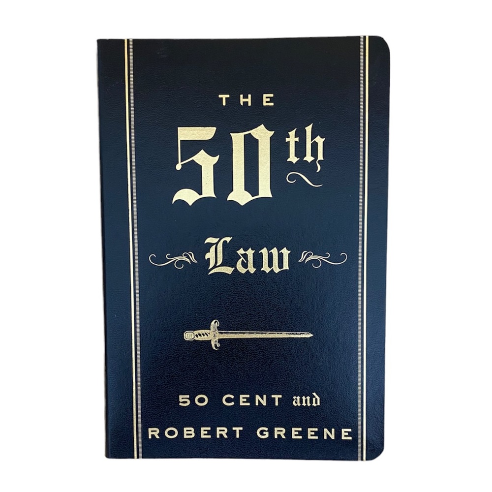 The 50th Law by 50 Cent and Robert Greene Leatherback Gold Trim